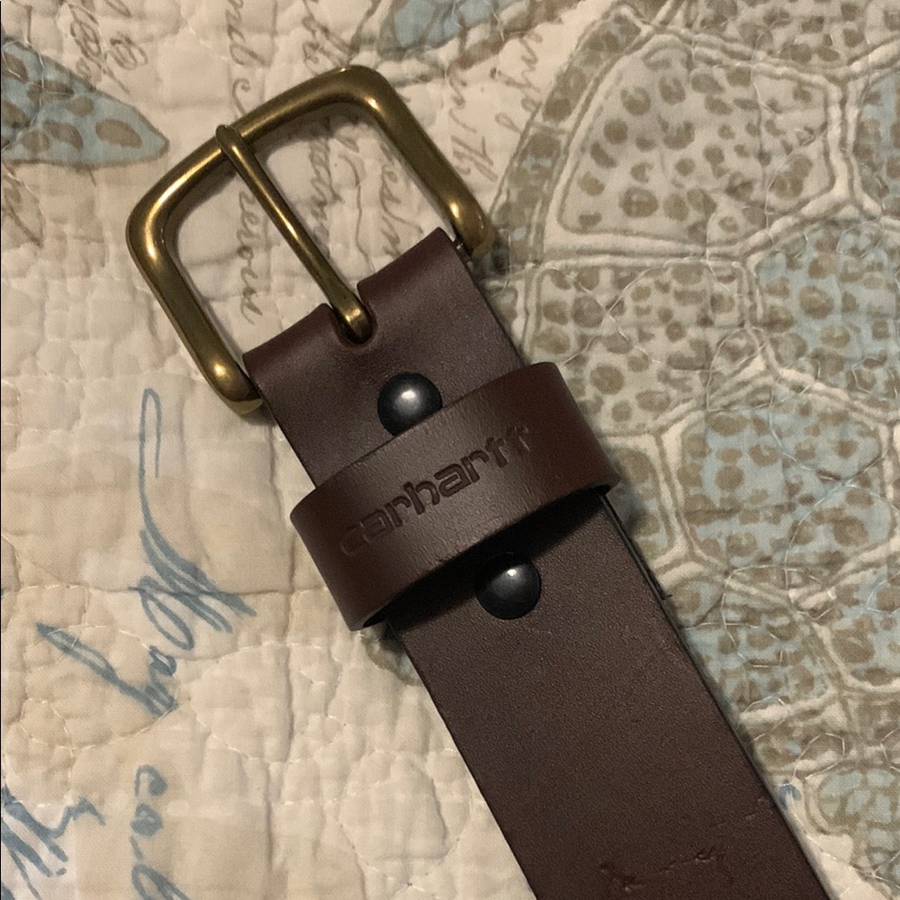 Carhartt Men's Brown Leather Belt